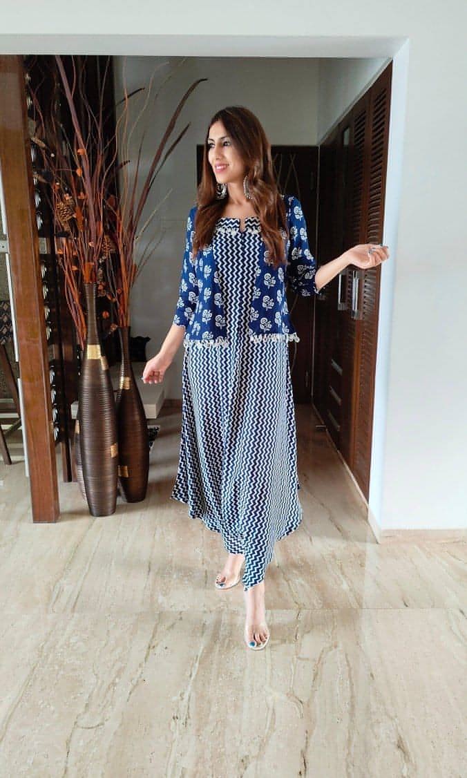 Blue Indo Western Label DC